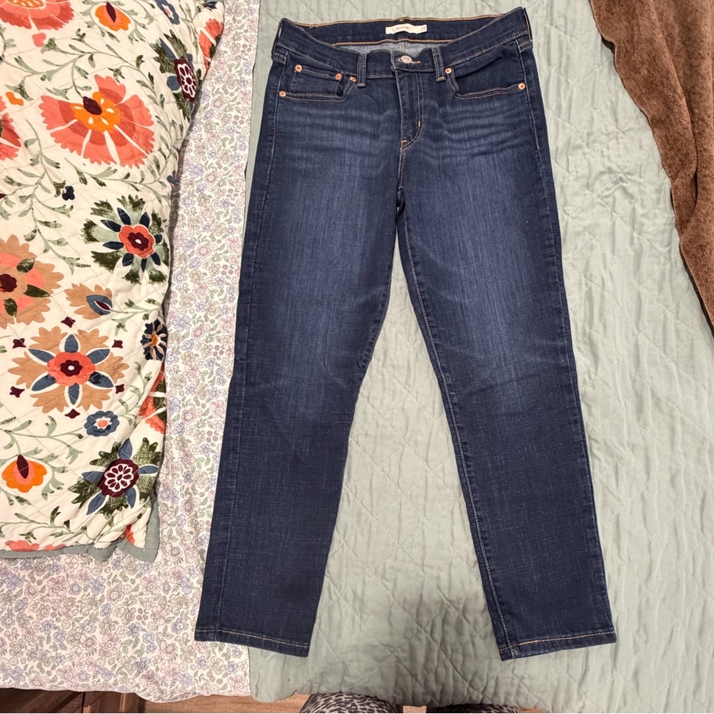 Dark Blue Women's Boyfriend Jeans